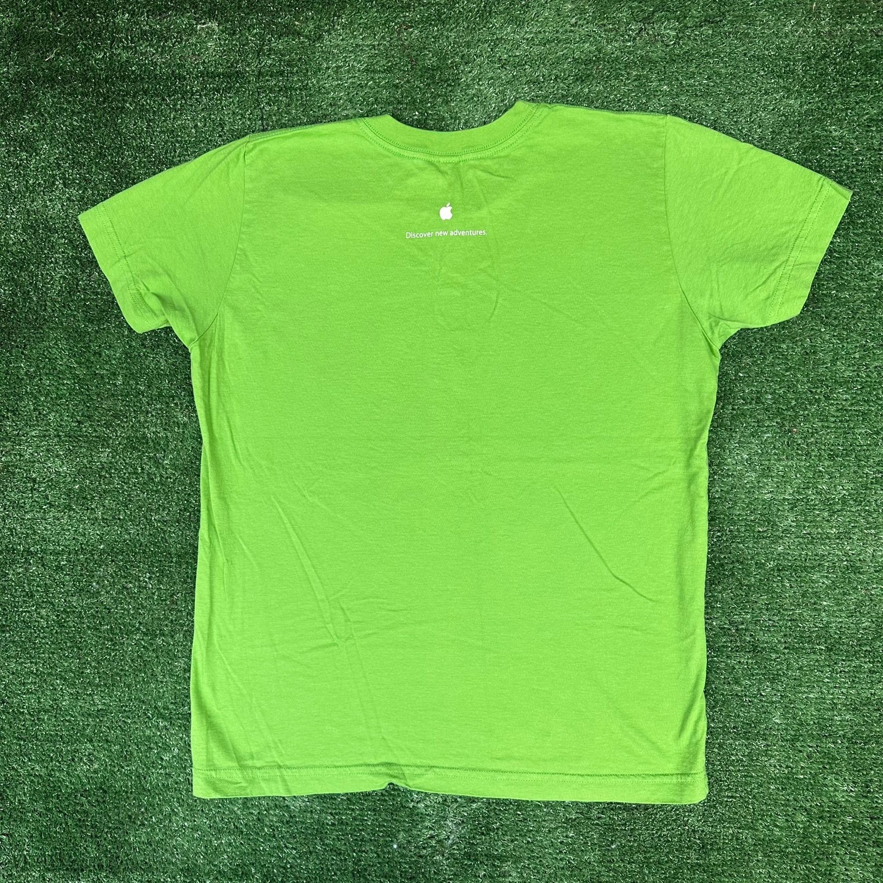 Apple Vintage Y2K Apple Camp Adventures T-Shirt Lime Green Educati Size US XS / EU 42 / 0 - 4 Thumbnail