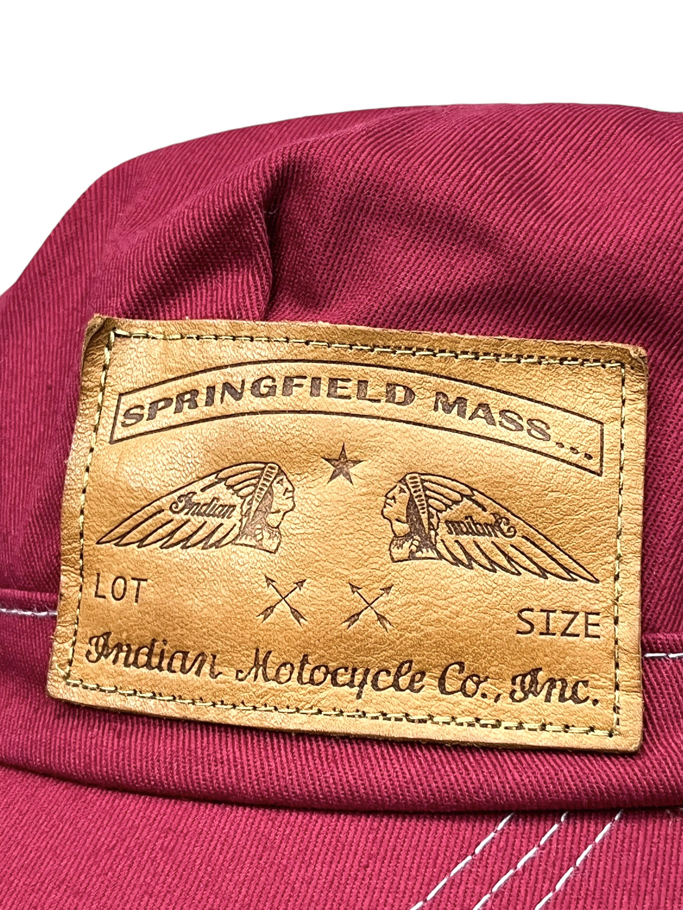 Indian Motorcycle 🔥Vintage INDIAN MOTOCYCLE Railroad Engineer Strapback Hat Size ONE SIZE - 3 Thumbnail