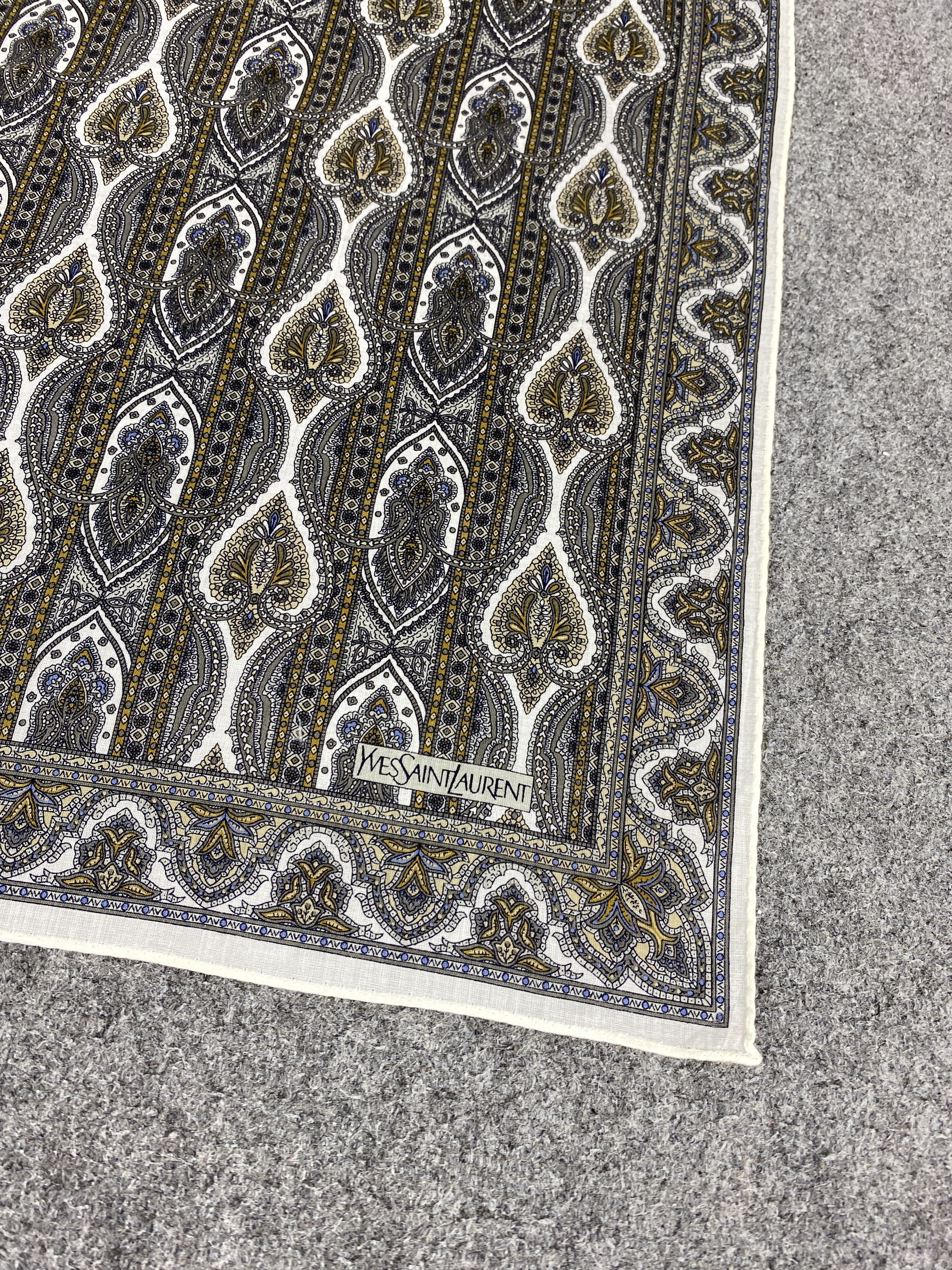Yves Saint Laurent Yves Saint Laurent Handkerchief / Neckerchief KT0346 Size ONE SIZE - 5 Thumbnail