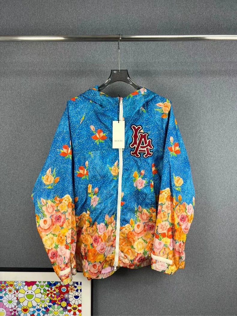 Gucci GUCCI NY Collaboration Floral Windbreaker Jacket - dmc Size US M / EU 48-50 / 2 - 1 Thumbnail