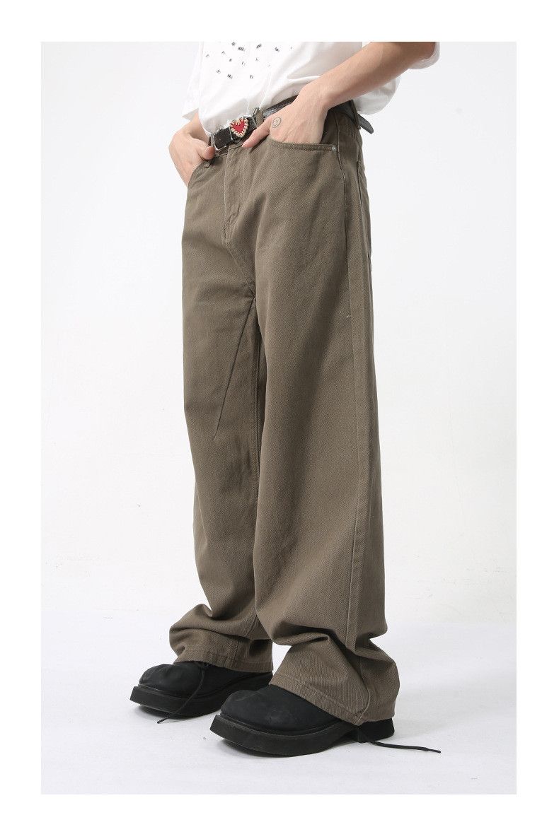 Japanese Brand × Jean Street retro washed dark brown jeans Size US 32 / EU 48 - 3 Thumbnail