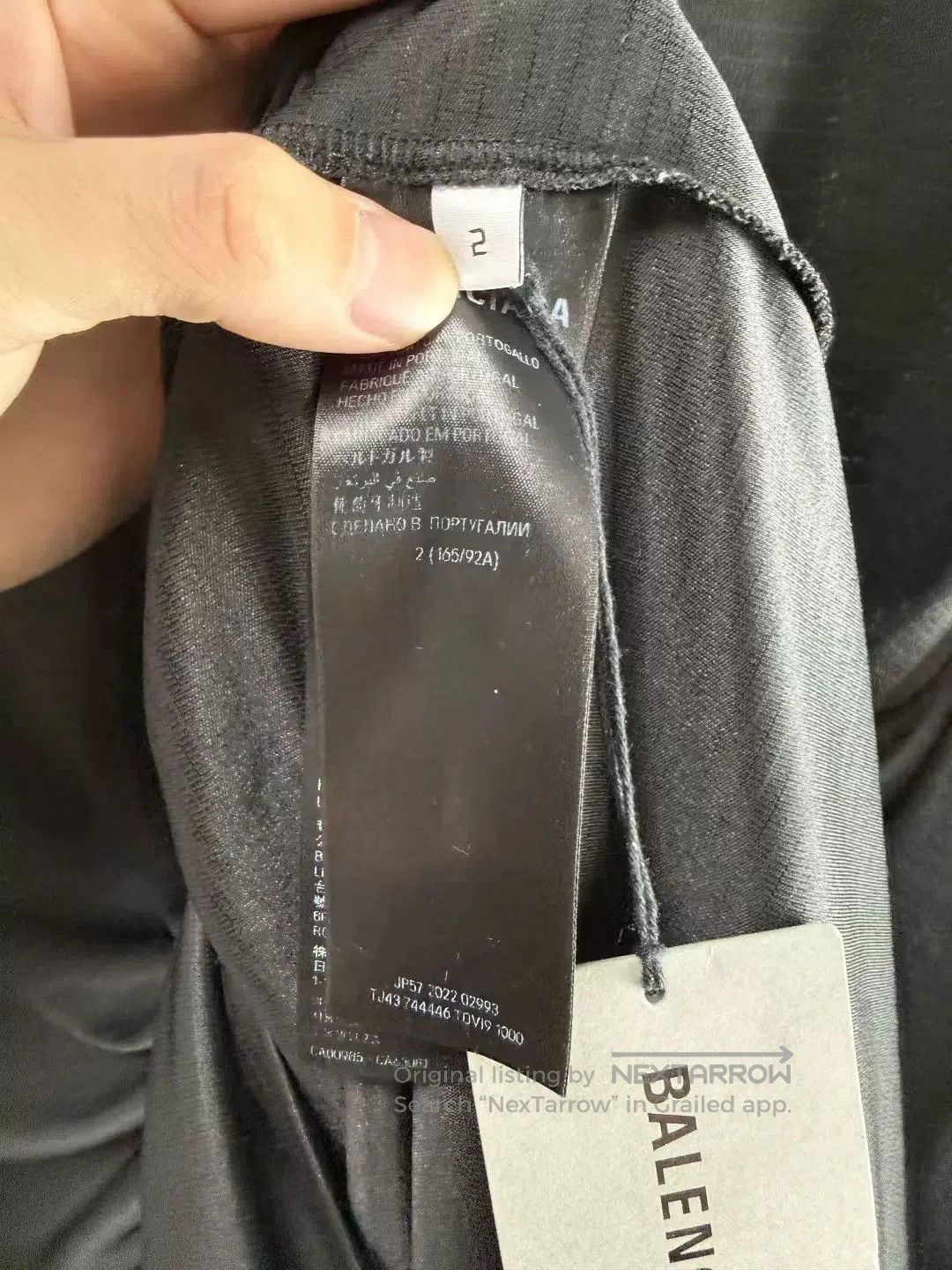 Balenciaga balenciaga black long sleeve hockey jersey. Size US M / EU 48-50 / 2 - 4 Thumbnail
