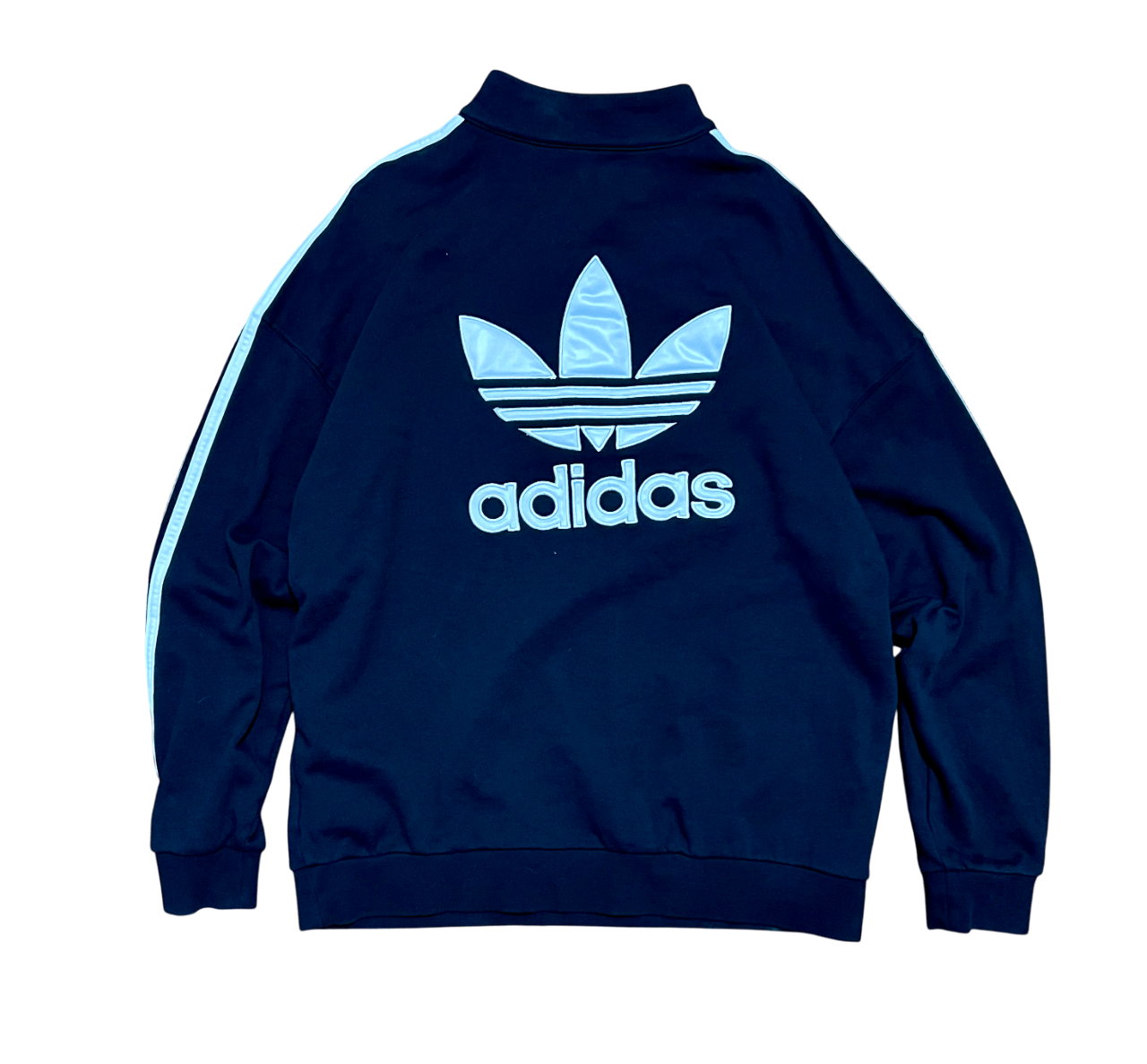 Adidas Adidas Retro Embroidered Logo Quarter Zip Long Sleeve Shirt Size US L / EU 52-54 / 3 - 4 Thumbnail
