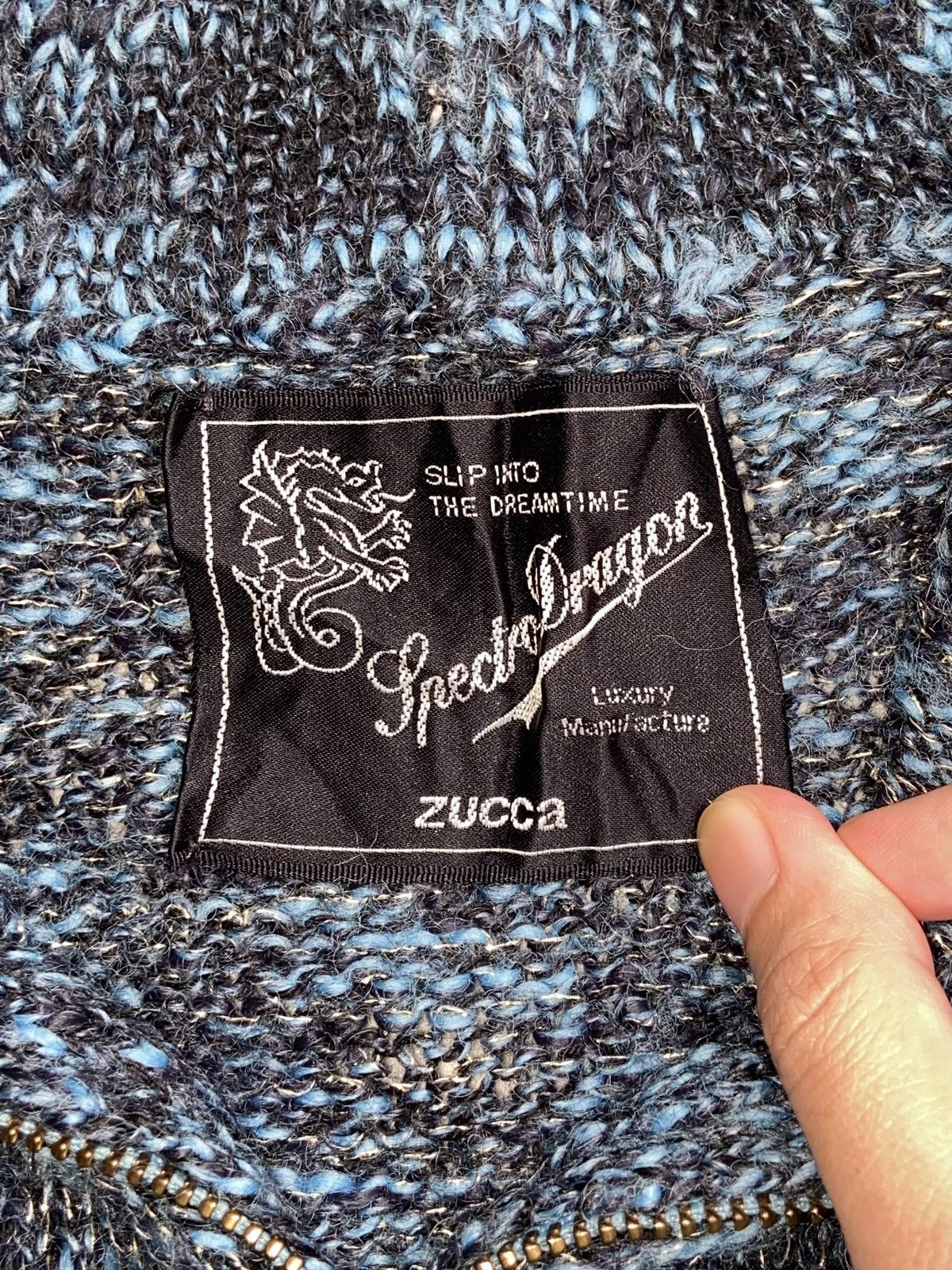 CABANE de ZUCCa Issey Miyake Soectro Dragon ZUCCA Zip Knit Jacket Size US XS / EU 42 / 0 - 11 Thumbnail