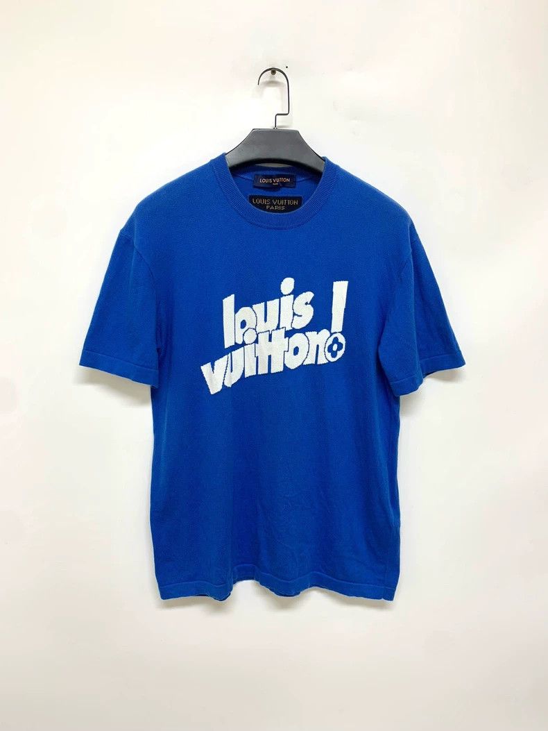 Louis Vuitton Louis Vuitton Blue Short Sleeve Size US L / EU 52-54 / 3 - 1 Thumbnail