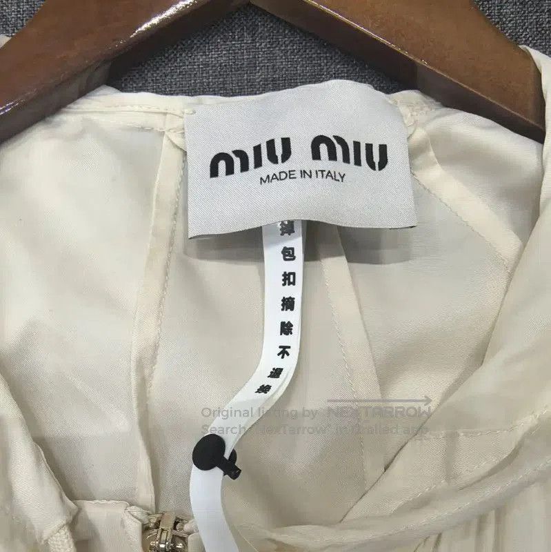 Miu Miu Miu Miu White Silk Women's Jacket . Size S / US 4 / IT 40 - 3 Thumbnail