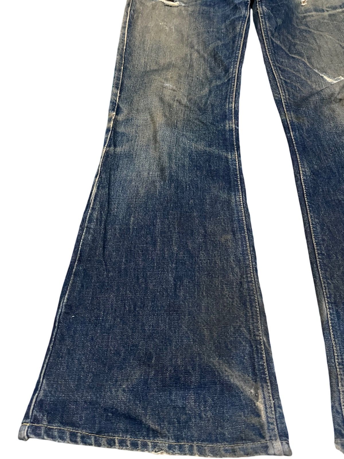 Lee Vintage Lee Rider Flare Bell Bottom Made in Nippon Denim Size US 31 - 4 Thumbnail