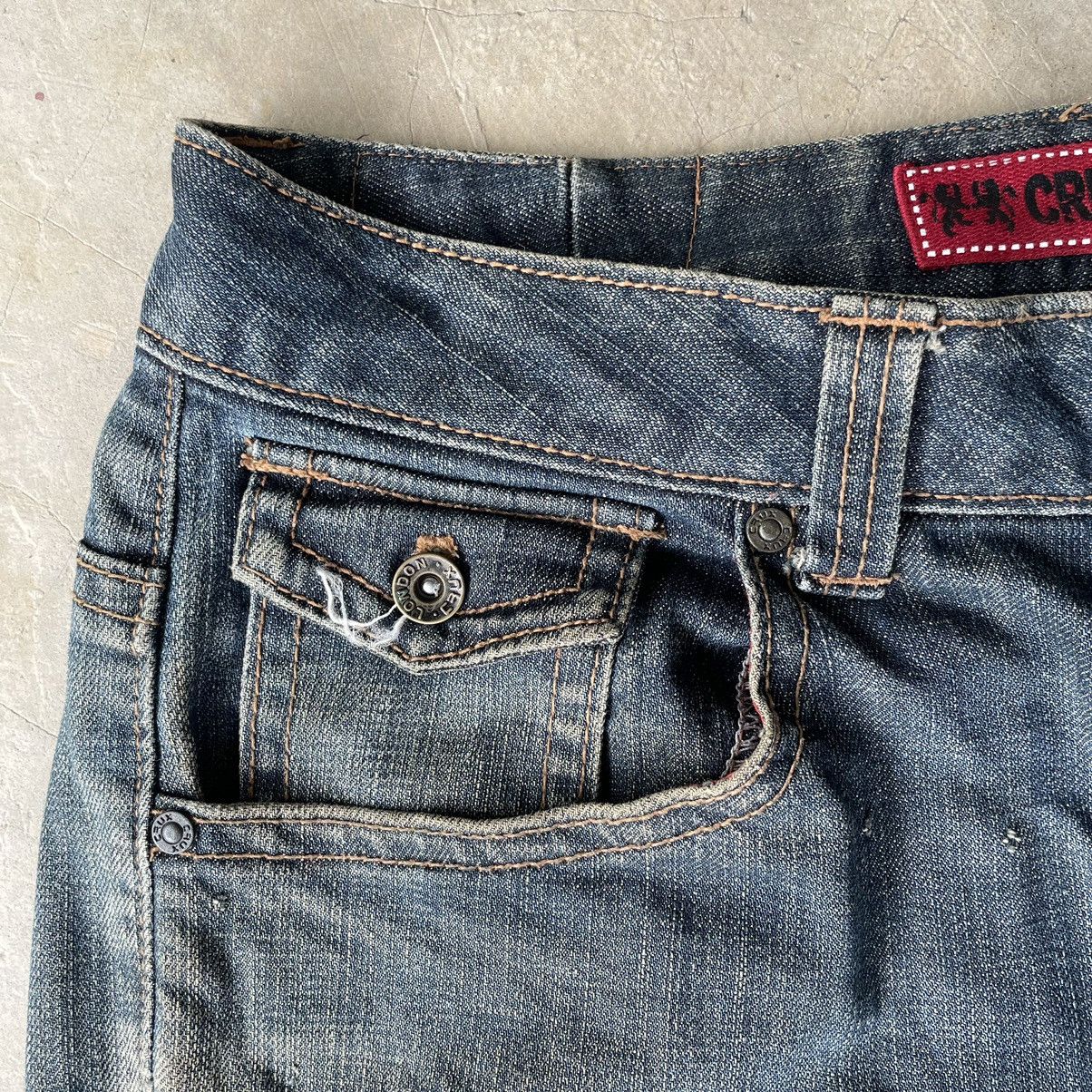 Southpole Y2K CRUX DENIM BAGGY BUCKLE DISTRESSED JEANS LONDON FLAG Size US 32 / EU 48 - 8 Thumbnail