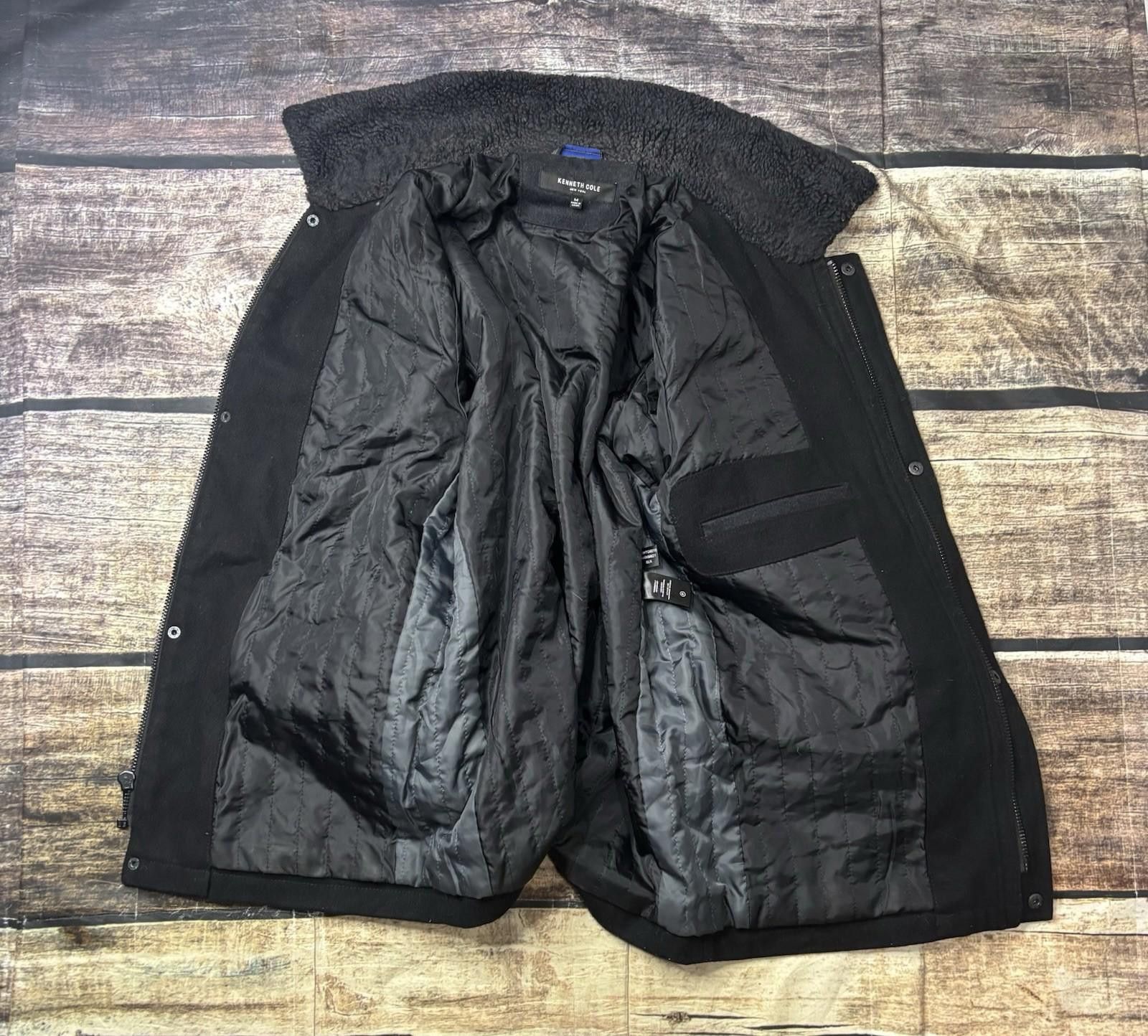 Kenneth Cole Kenneth Cole Pea Coat Jacket Mens Medium Sherpa Wool Snap Size US M / EU 48-50 / 2 - 4 Thumbnail