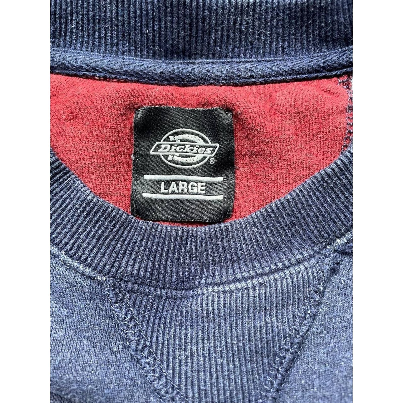 Dickies × Vintage Vintage Dickies Navy Blue Crewneck Sweatshirt Large Size US L / EU 52-54 / 3 - 5 Thumbnail