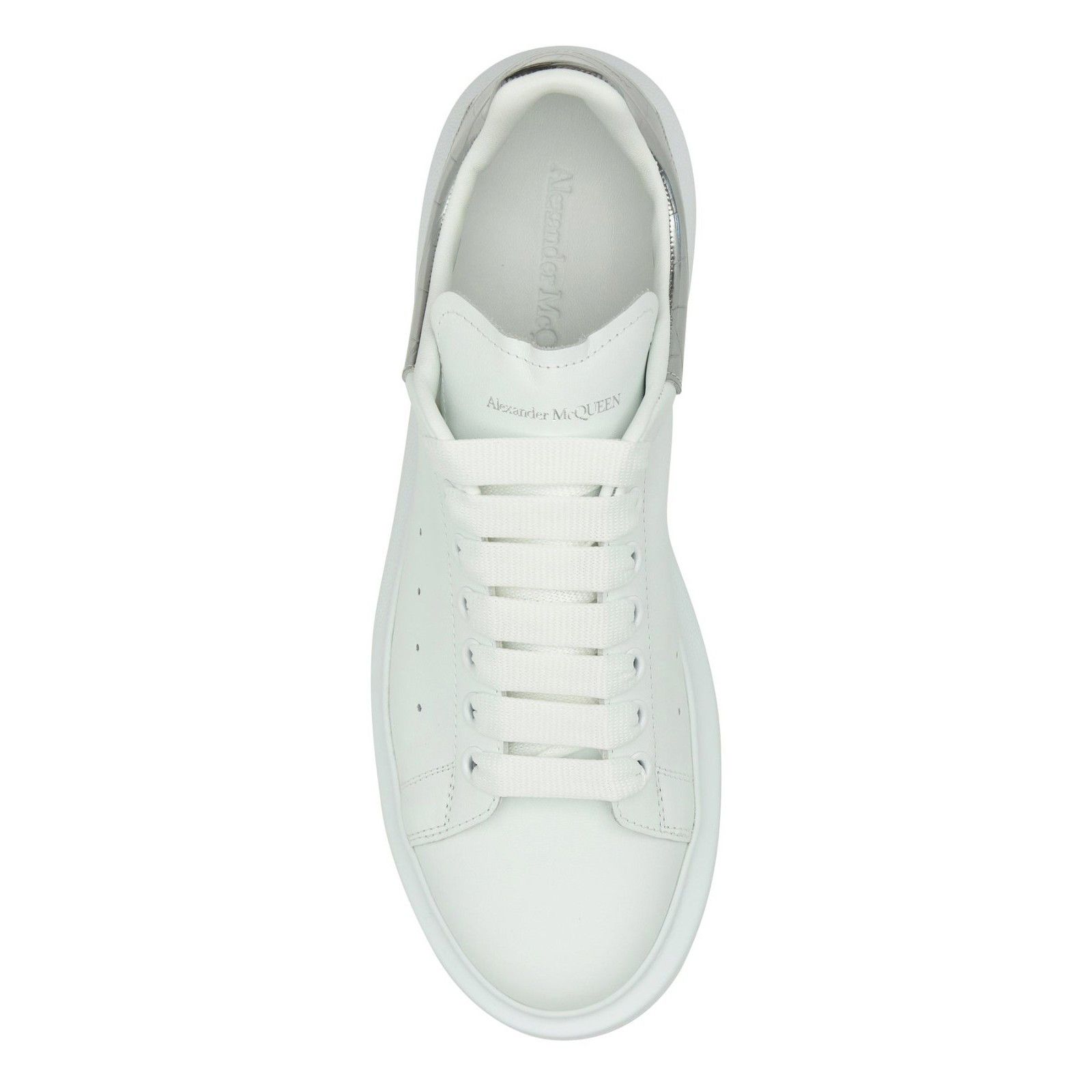 Alexander McQueen ALEXANDER MCQUEEN Oversized White/Silver Sneakers New & Auth Size US 9 / IT 39 - 4 Thumbnail