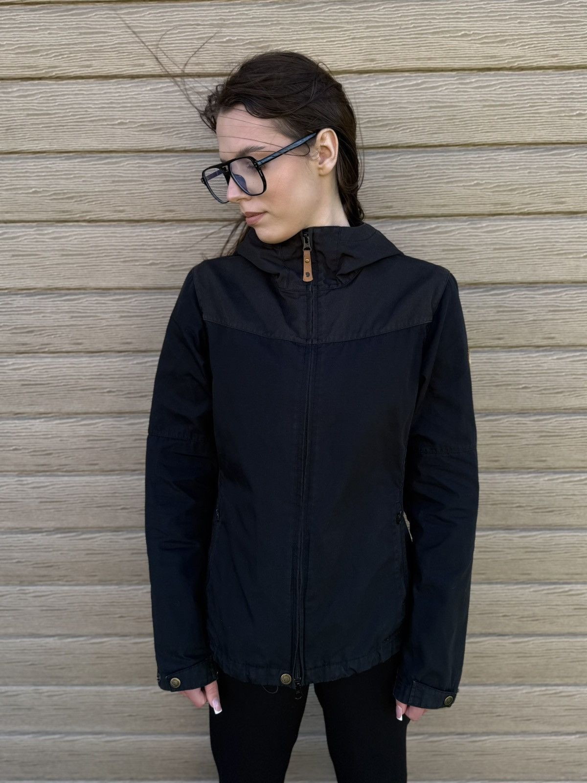 Fjallraven Fjallraven Stina Jacket Womens M Black G1000 Outdoor Hooded Size M / US 6-8 / IT 42-44 - 2 Thumbnail