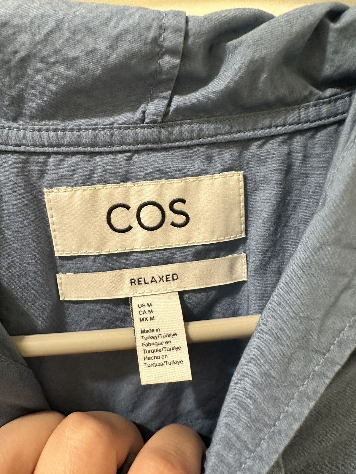 Cos COS RELAXED HOODED COTTON SHORT-SLEEVED SHIRT Size US M / EU 48-50 / 2 - 3 Thumbnail