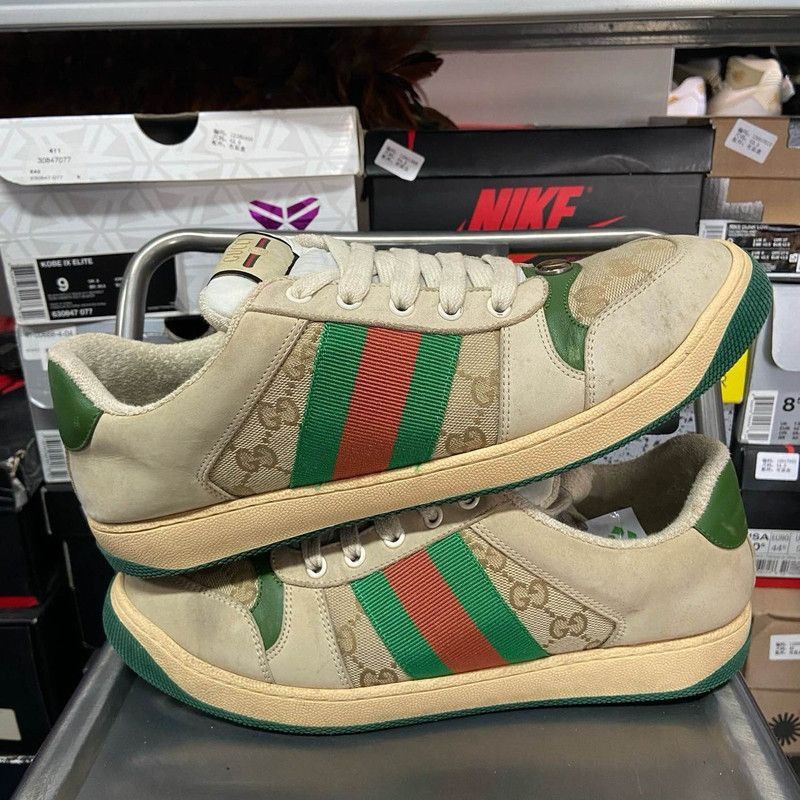 Gucci Gucci Screener Vintage Style Sneakers for Men - Size US 9.5 / EU 42-43 - 6 Thumbnail