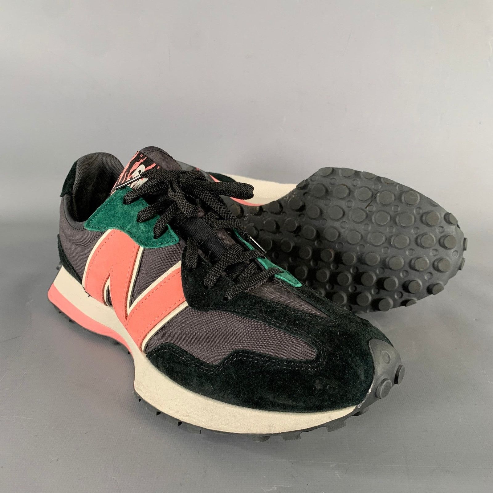 New Balance NEW BALANCE 327 Size 12 Black Cream & Pink Runner Sneakers Size US 12 / EU 45 - 5 Thumbnail