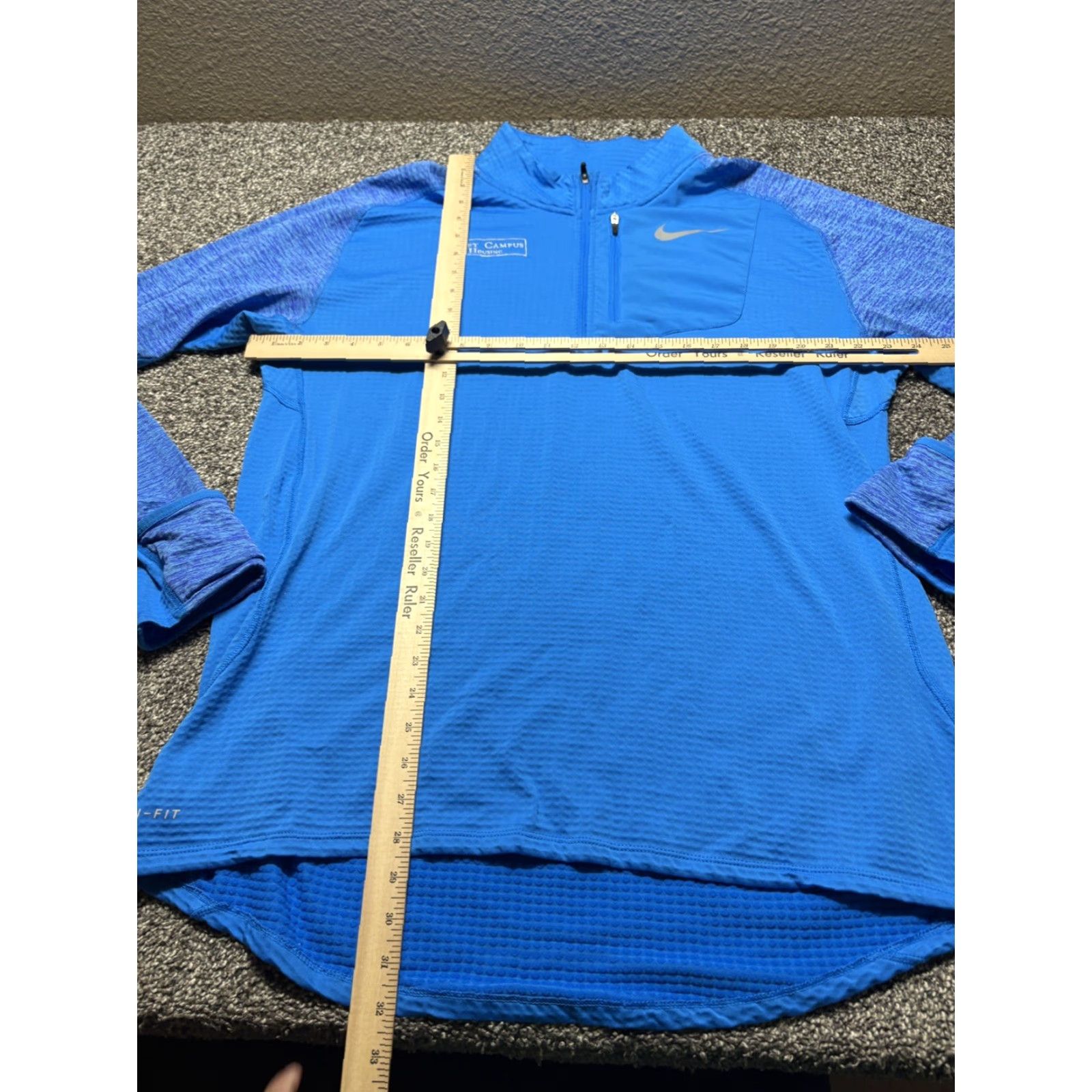 Nike Nike Therma Element Sphere Jacket 1/2 Zip Mens XL Blue Dri Fit Running 857829 Size US XL / EU 56 / 4 - 4 Thumbnail