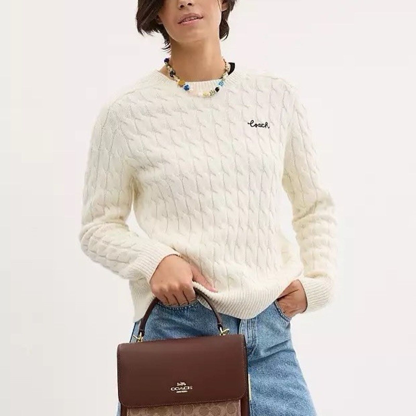 Coach NWT Coach Klare Top Handle Bag CY687 Gold/Tan/Brown Size ONE SIZE - 6 Thumbnail