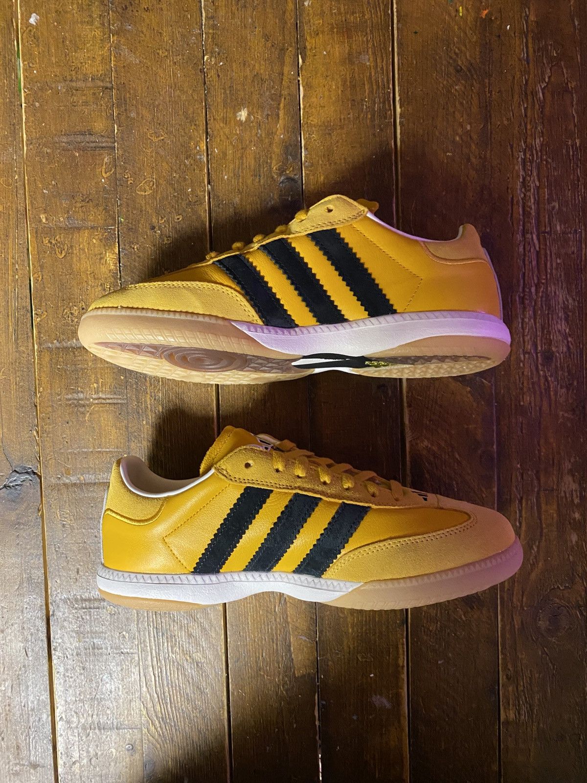 Adidas Adidas Samba MN “Crew Yellow” Size US 9 / EU 42 - 3 Thumbnail
