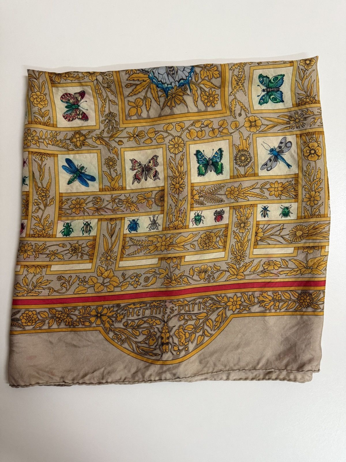 Hermes vintage Herme’s Paris JoyauxdeL’ete Jacquelot 90s Silk Scarf Size ONE SIZE - 10 Thumbnail