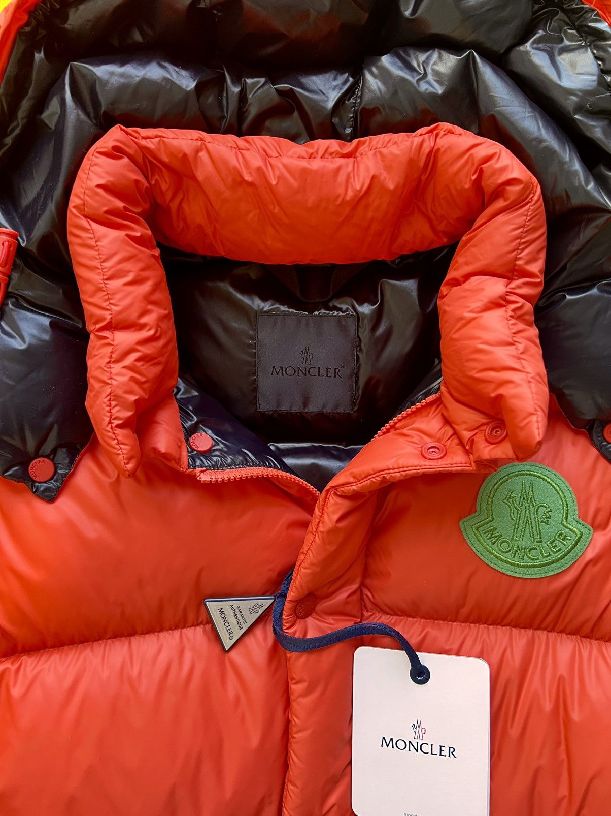 Moncler L Moncler Cyclone Short Down Jacket goose orange vest 2 jn 1 Size US L / EU 52-54 / 3 - 7 Thumbnail