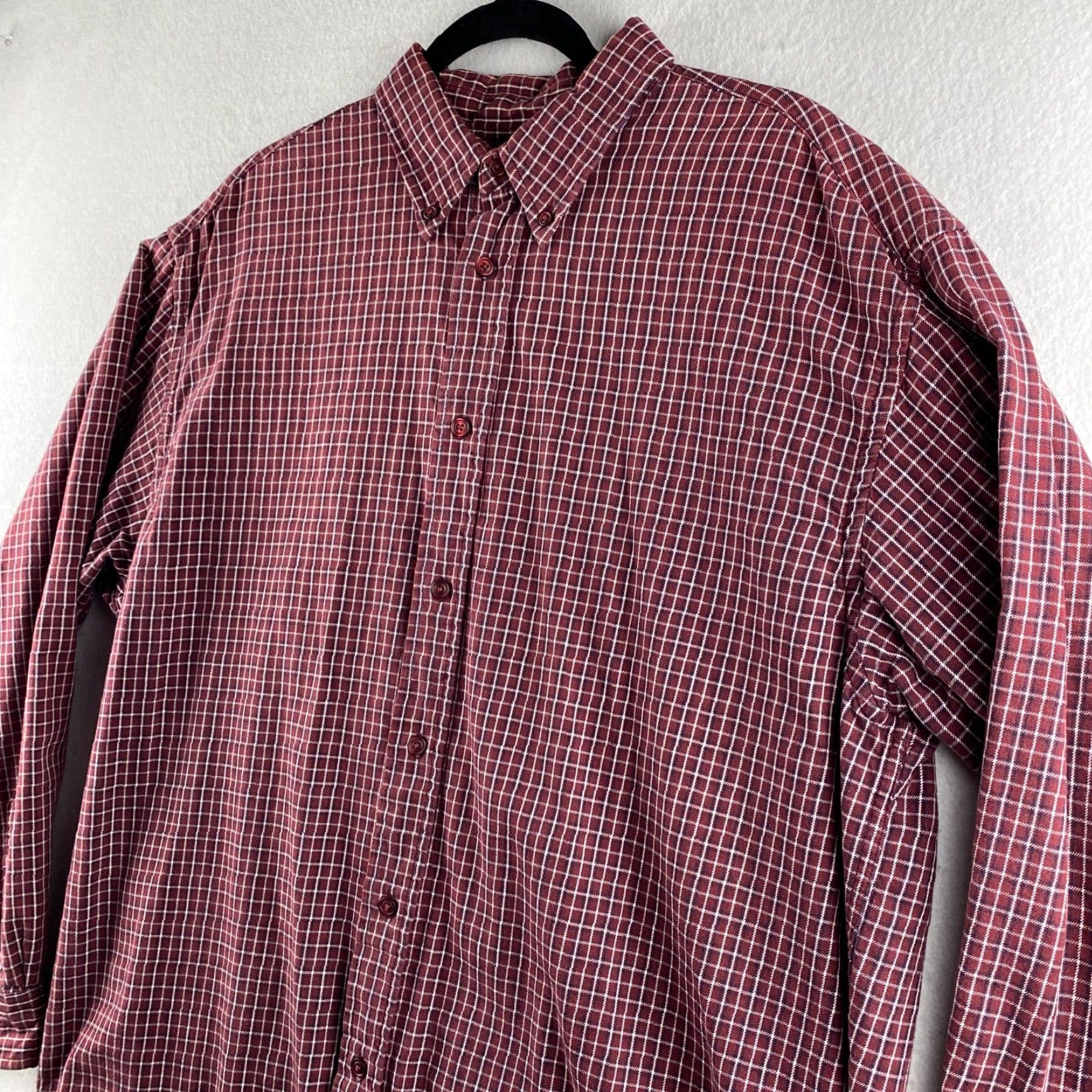 Gap Gap Button-Up Shirt Mens L Red Plaid Flannel Casual Long Sleeve Collared Shirt Size US L / EU 52-54 / 3 - 7 Thumbnail