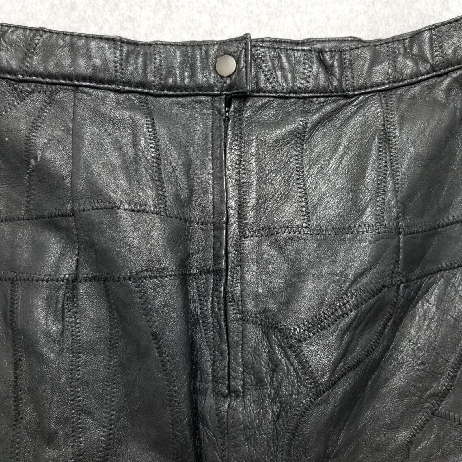 Other Lion Leather Skirt Womens 13/14 Black 29x26 Size 29" - 11 Thumbnail