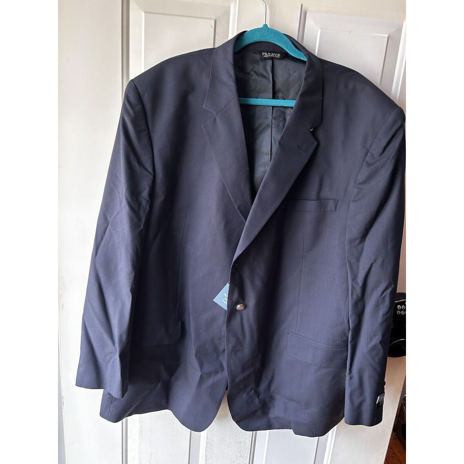 Jos. A. Bank Jos A Bank Stays Cool Navy Suit Blazer 3 Button Size 52R NWT Size 52R - 1 Thumbnail