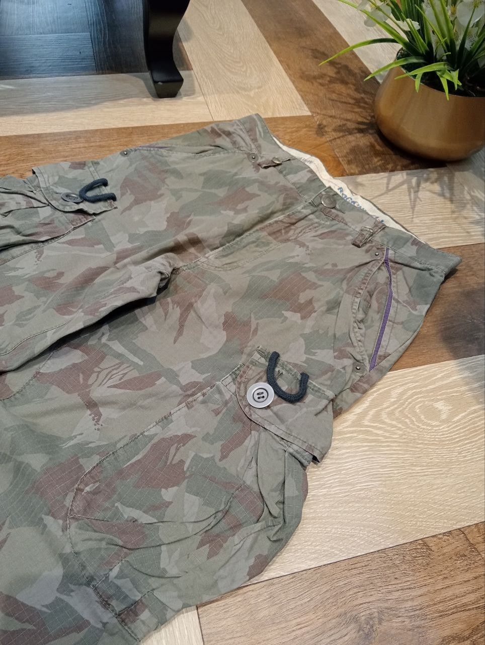 PPFM VINTAGE PPFM JAPAN CAMO PARACHUTE CARGO PANTS Size US 29 - 5 Thumbnail