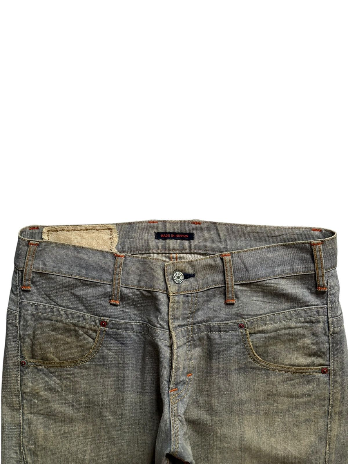 Japanese Brand Vintage Japanese Brand Mud Wash Distressed Flare Jeans Size US 34 / EU 50 - 4 Thumbnail
