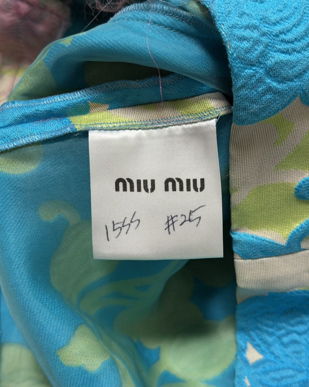Miu Miu MIU MIU S/S 2015 Cloqué Peony Pattern Top with Ruffle Trim Size S / US 4 / IT 40 - 6 Thumbnail