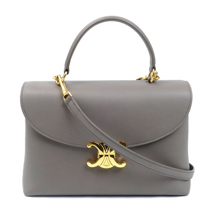 Celine Celine CELINE Medium Nino Calfskin 2way Shoulder Bag Leather Shoulder Bag 117523FXK.10BL DUTY FREE for USA Size ONE SIZE - 1 Thumbnail