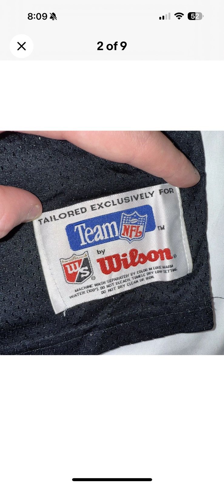 Wilson Wilson NFL Carolina Panthers Kerry Collins Jersey Mens XL Size US XL / EU 56 / 4 - 2 Thumbnail