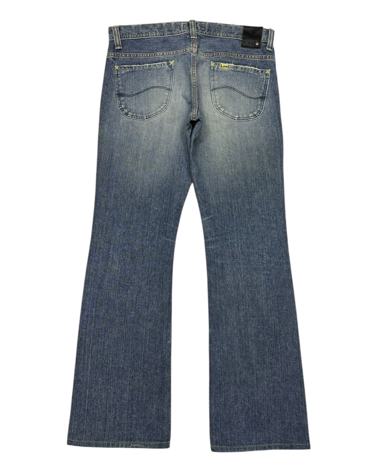 If Six Was Nine Flare Jeans Lee Rider Bootcut Denim Jeans Size 32" / US 10 / IT 46 - 6 Thumbnail