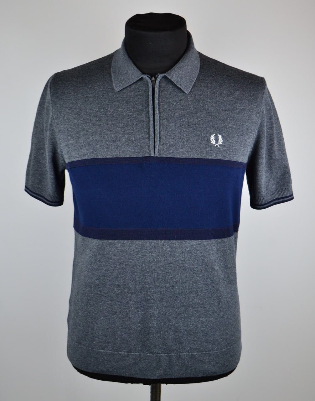 Fred Perry Fred Perry T-shirt Polo 1/4 Zip Gray Size L Size US L / EU 52-54 / 3 - 1 Thumbnail