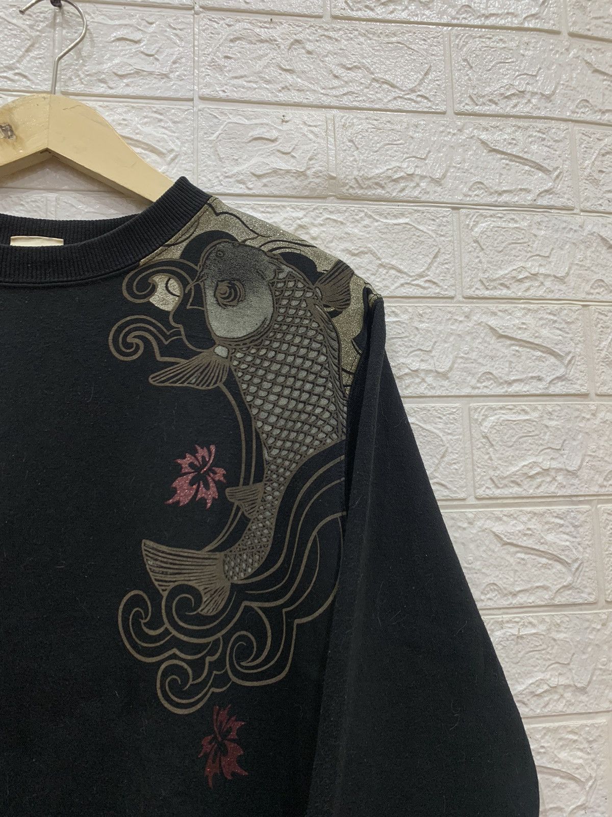 Japanese Brand × Vintage Vintage Strange Heaven KOI glitter print sukajan sweatshirt Size US L / EU 52-54 / 3 - 3 Thumbnail