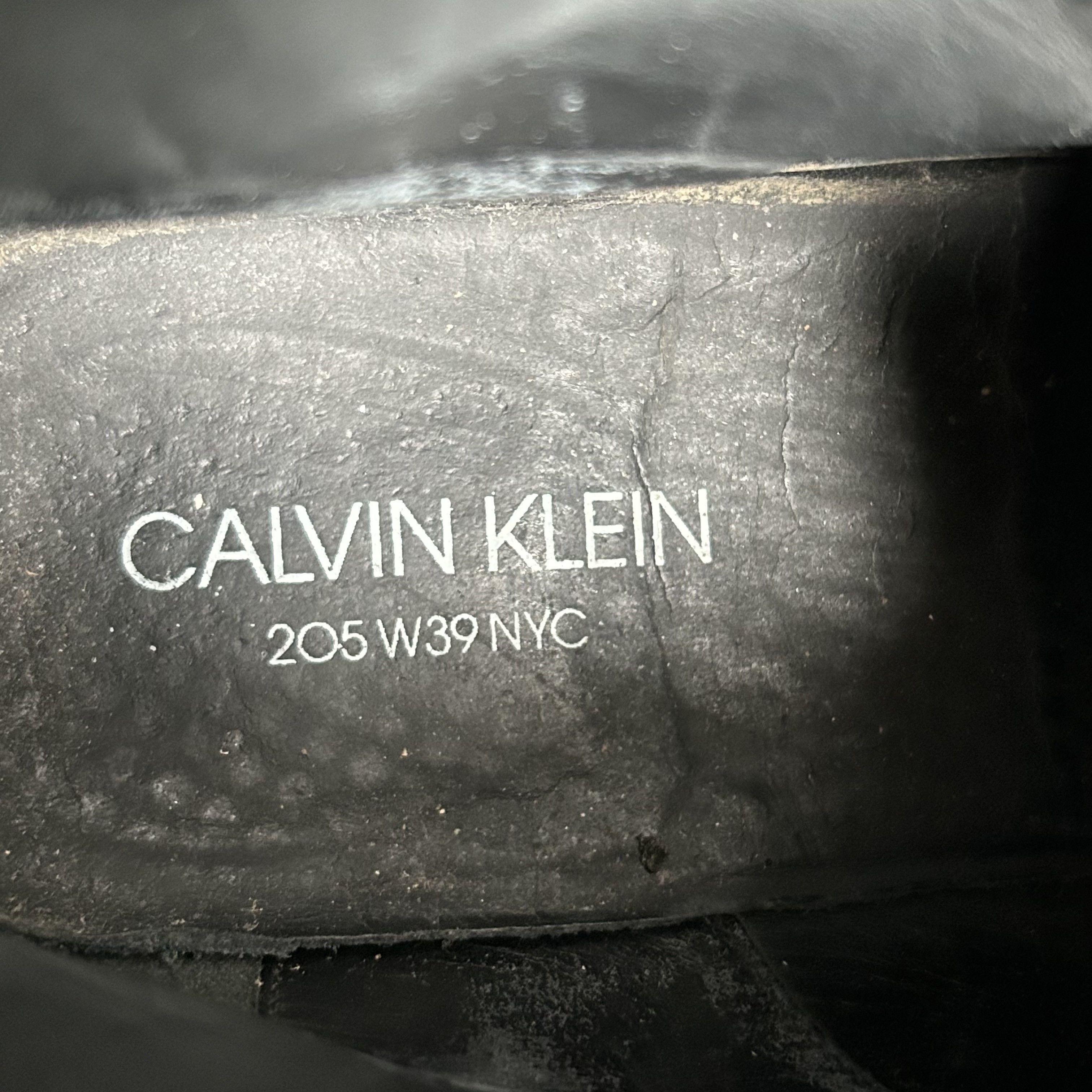 Calvin Klein 205W39NYC CK205 Black Patent Leather Combat Boots Shoes Size US 8 / EU 41 - 11 Thumbnail
