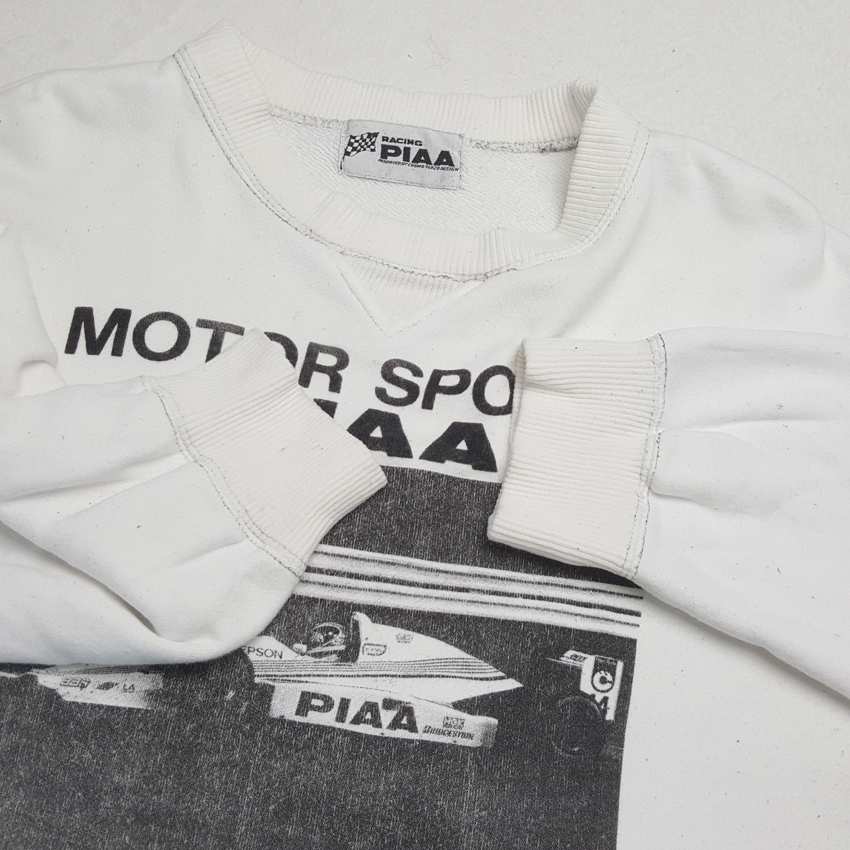 Japanese Brand × Vintage Vintage PIAA MOTOR SPORTS F1 Racing Team Sweatshirts Size US L / EU 52-54 / 3 - 9 Thumbnail
