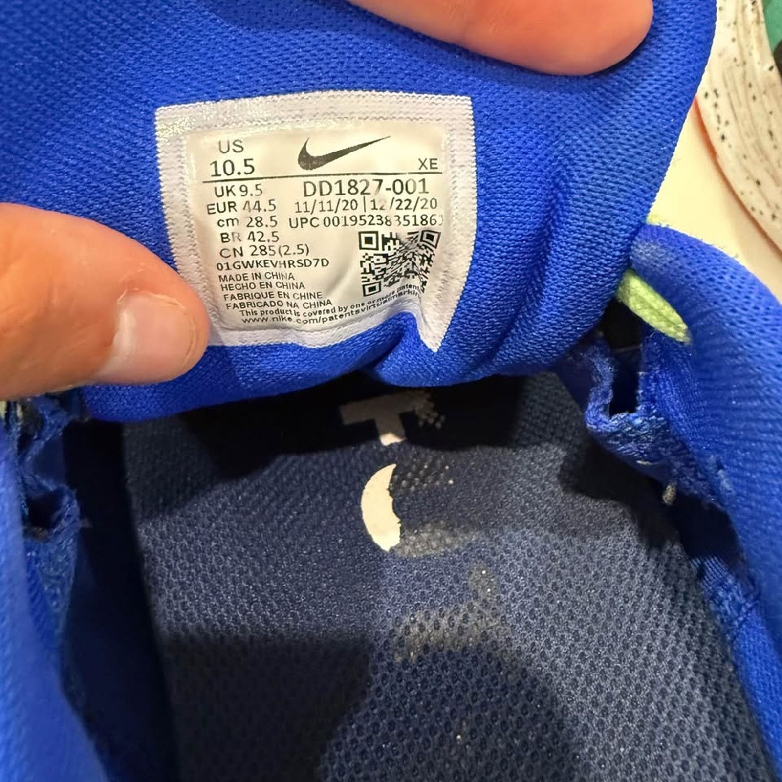 Nike Nike Air Zoom Pegasus38 KellyAnna London RunningShoe Men10.5 Size US 10.5 / EU 43-44 - 8 Thumbnail
