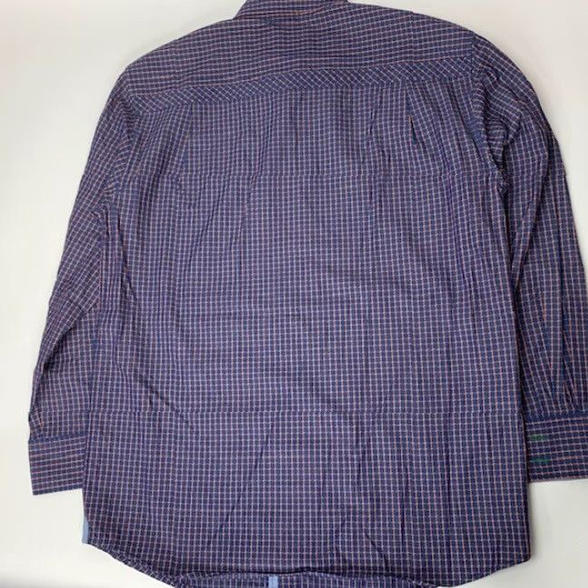 Tommy Bahama Tommy Bahama Checked Button Up Casual Shirt Mens Size L Blue Orange Size US L / EU 52-54 / 3 - 4 Thumbnail