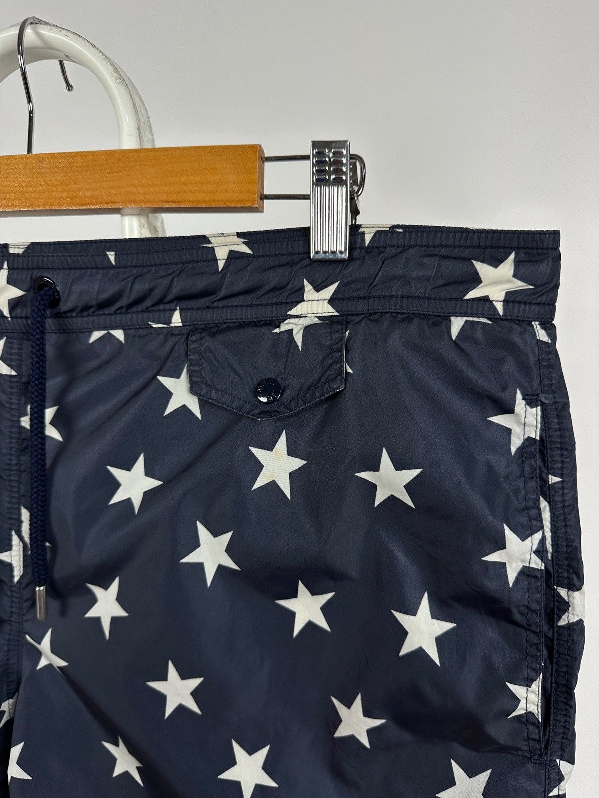 Moncler Moncler Boxer Mare Star Print Navy Blue Swimming Shorts Size US 36 / EU 52 - 7 Thumbnail