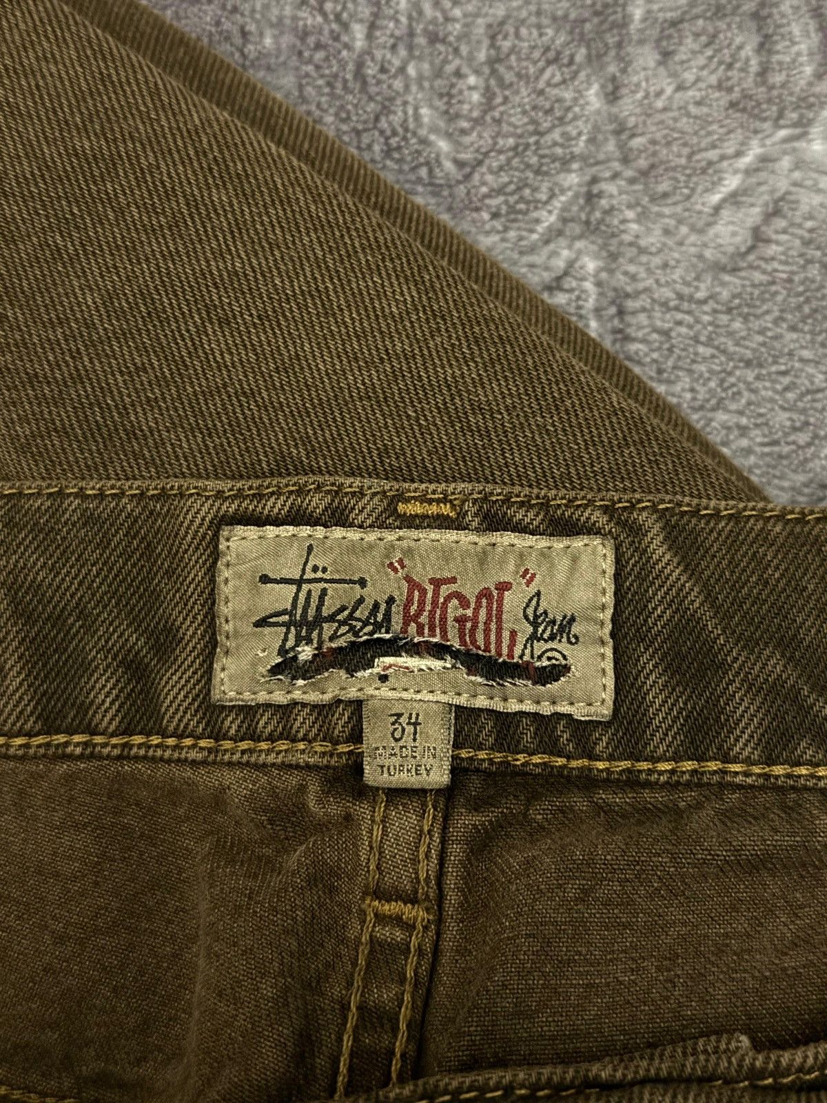 Stussy Stussy Big Ol Jean Mushroom Size US 34 / EU 50 - 5 Thumbnail