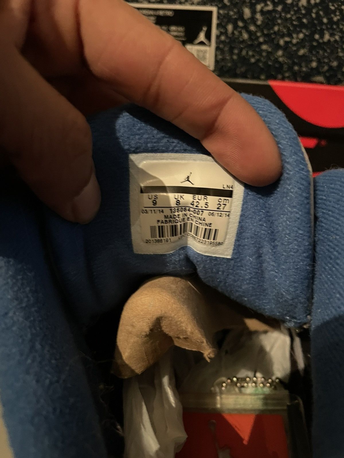 Jordan Brand Jordan 3 Black Sport Blue Size US 9 / EU 42 - 8 Thumbnail