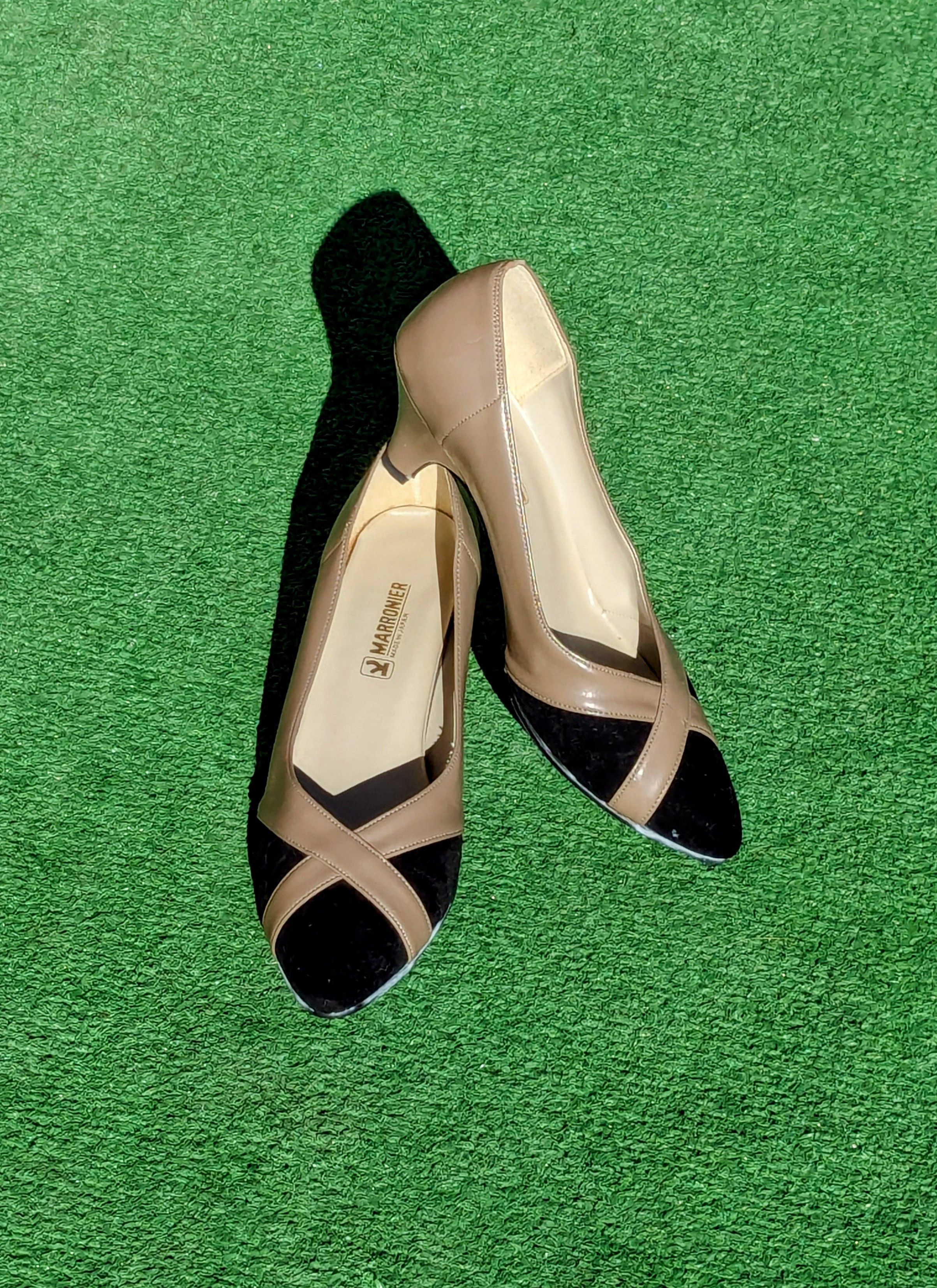 Vintage Vintage Marronier Made in Japan High Heel Shoes Sz 24/7US EE Size US 7 / IT 37 - 1 Thumbnail