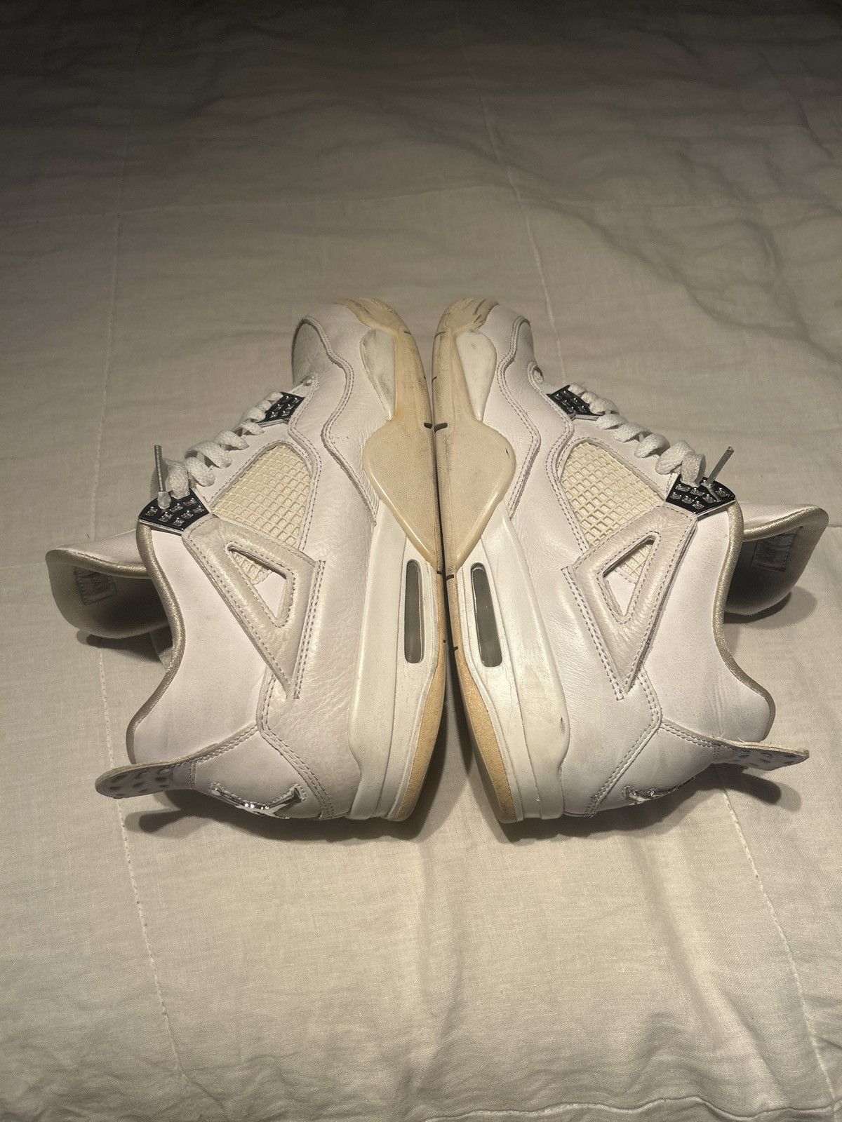 Jordan Brand × Vintage 2017 USED Air Jordan 4 Pure Money Size US 11 / EU 44 - 4 Thumbnail