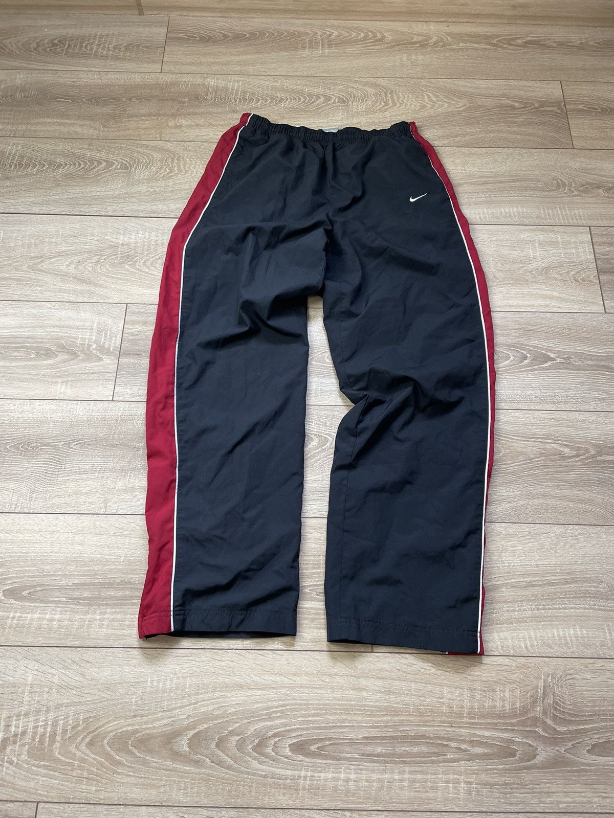 Nike × Vintage Nike Track vintage pants nylon Y2K swoosh joggers Size US 36 / EU 52 - 2 Thumbnail