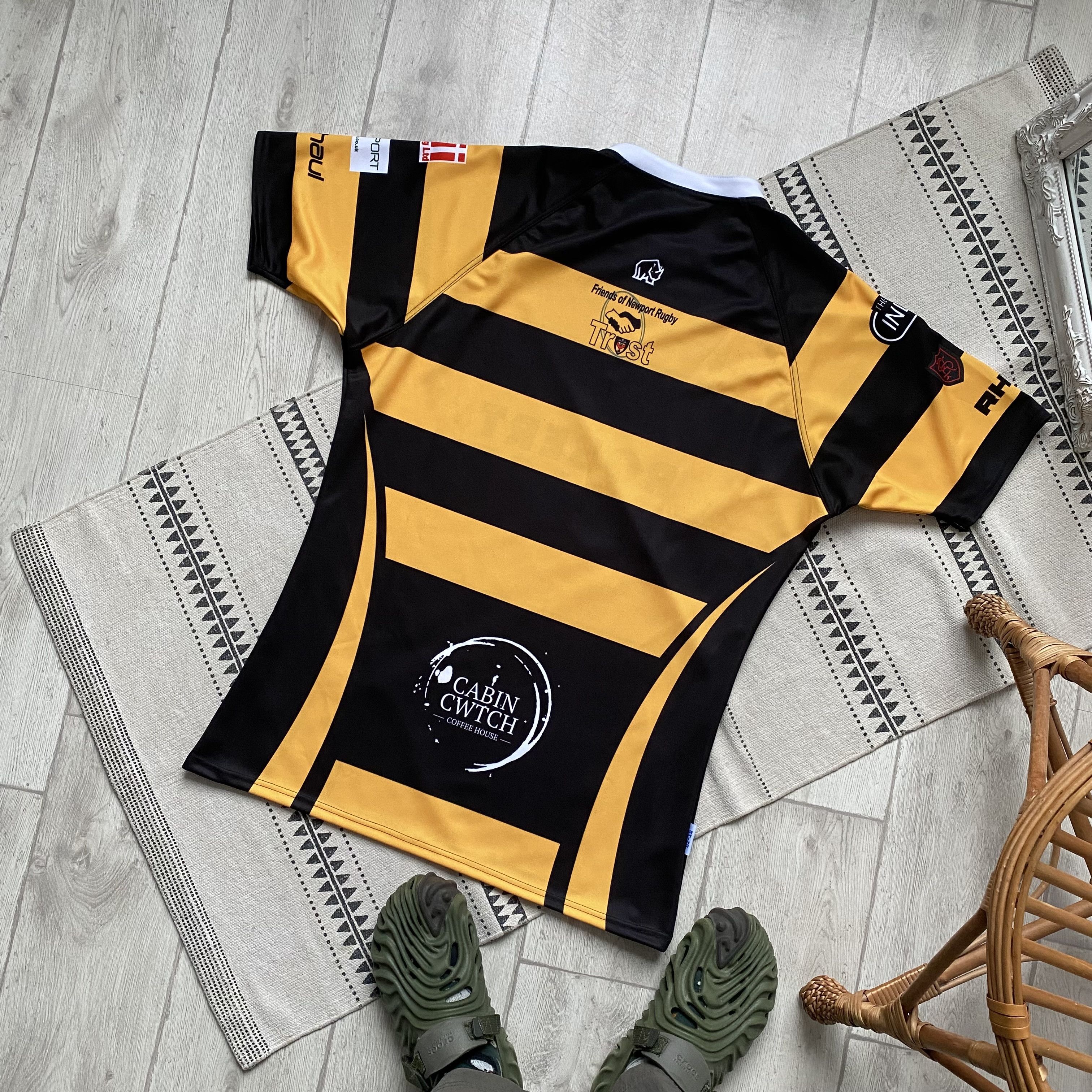 Cotton Traders 🦏 England New port rugby jersey Rhino Blokcore drill soccer Size US XL / EU 56 / 4 - 8 Thumbnail