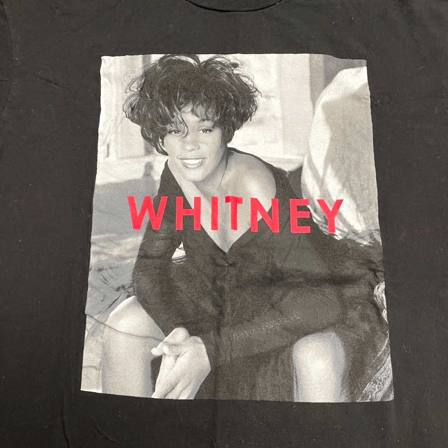 Vintage Whitney Houston Graphic T-Shirt Unisex Adults XL Black Crew Neck Cotton Music Tee Size XL / US 12-14 / IT 48-50 - 3 Thumbnail