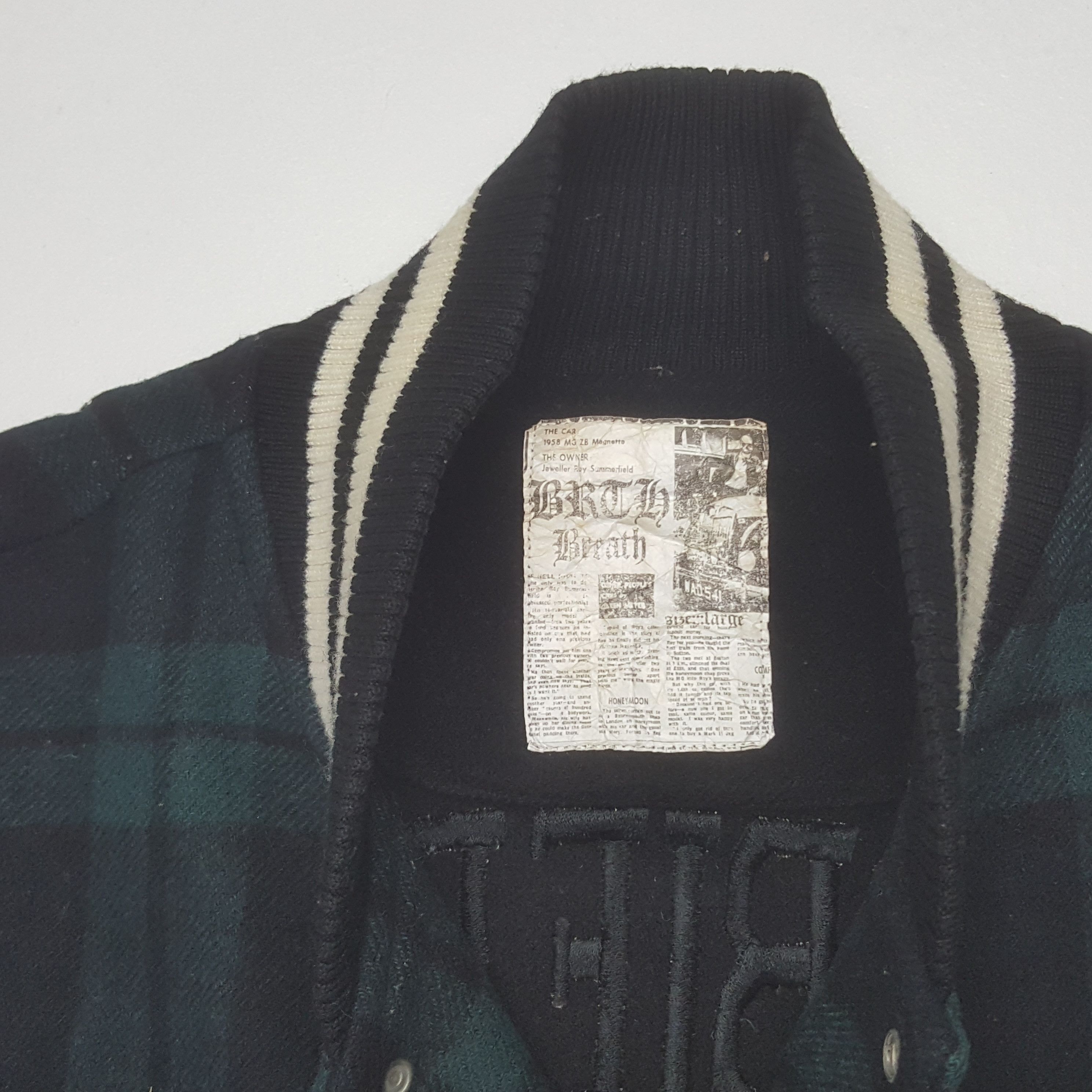 Breath & Stone Vintage Doobierex Wool Varsity Jacket C309N15 Size US L / EU 52-54 / 3 - 5 Thumbnail