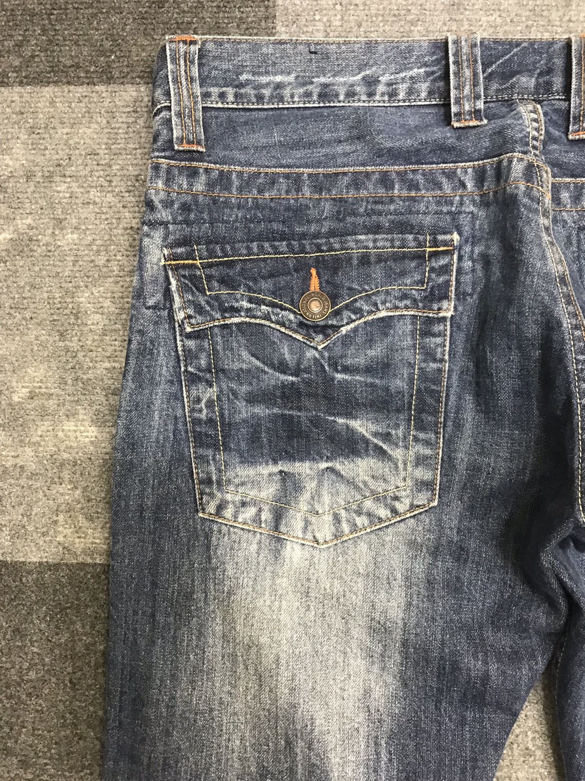 Japanese Brand 💥FLARE💥INSANE Root Three RARE FADES FLARE DENIM F446 Size US 36 / EU 52 - 13 Thumbnail