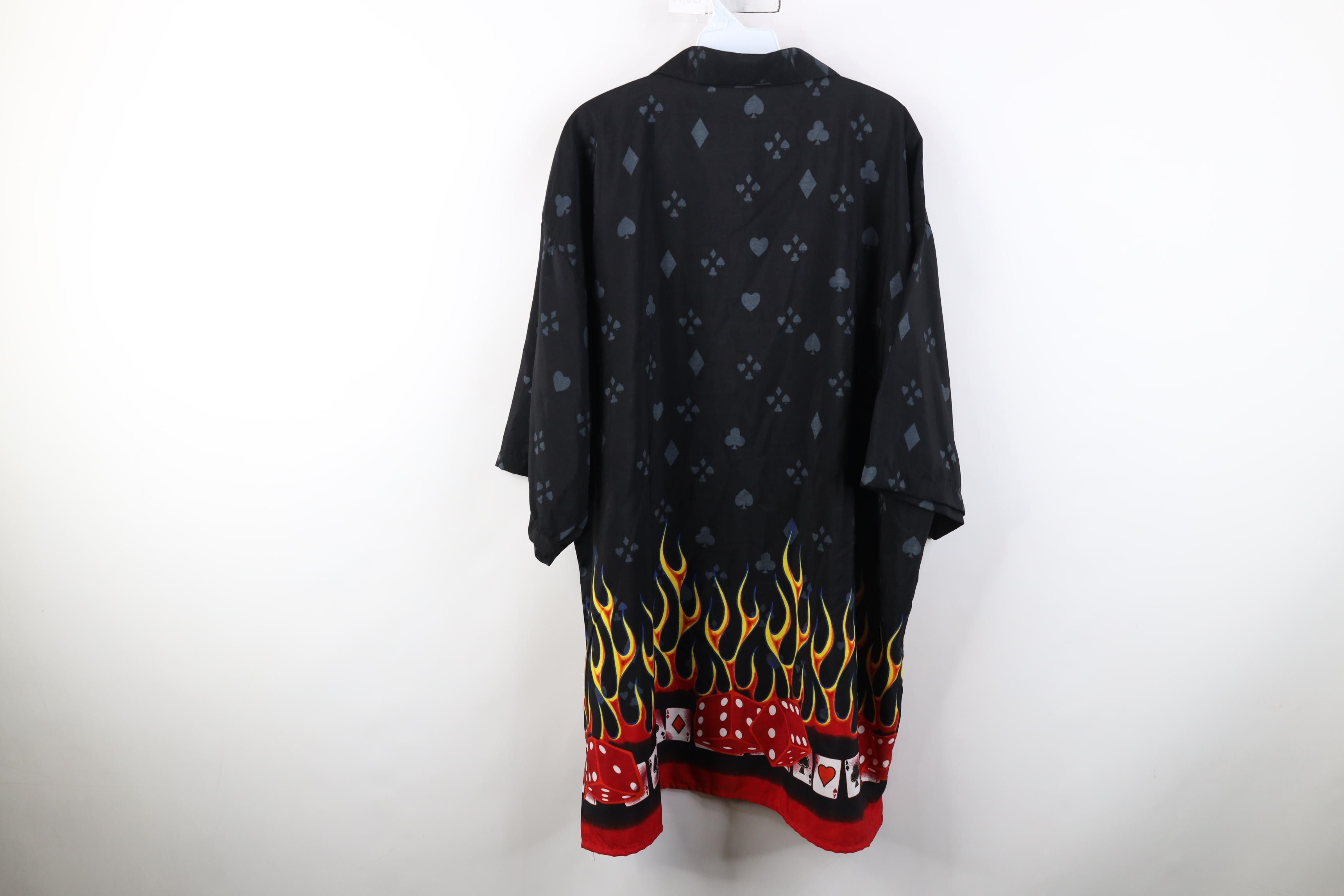 Vintage Vintage 90s Y2K Streetwear Las Vegas Fire Dice Poker Shirt Size US XXL / EU 58 / 5 - 12 Thumbnail